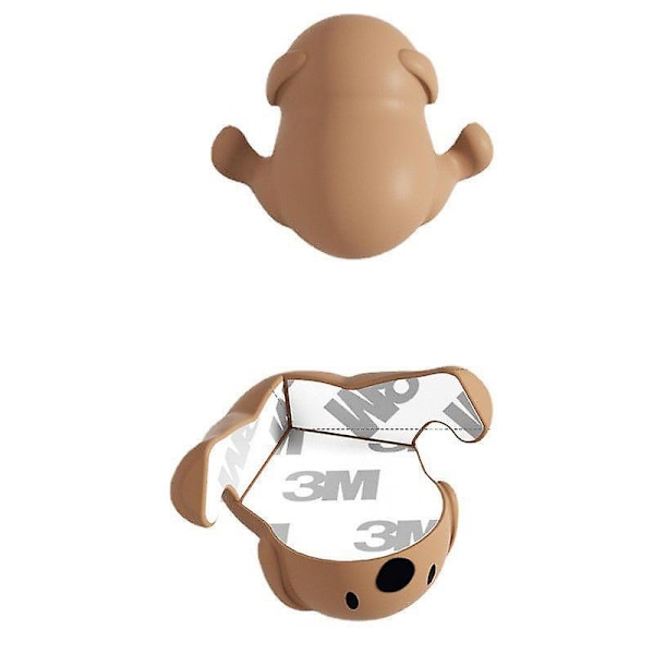 Bruna tecknade djur hörn skydd för barnsäkerhet (2-pack)