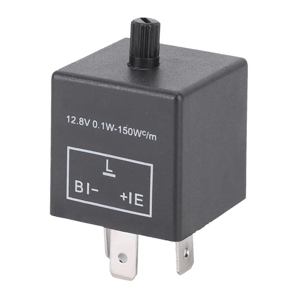 CF14KT Universal 3-pins 12.8V 0.1W-150W Justerbar LED Blinklysrelé for bil