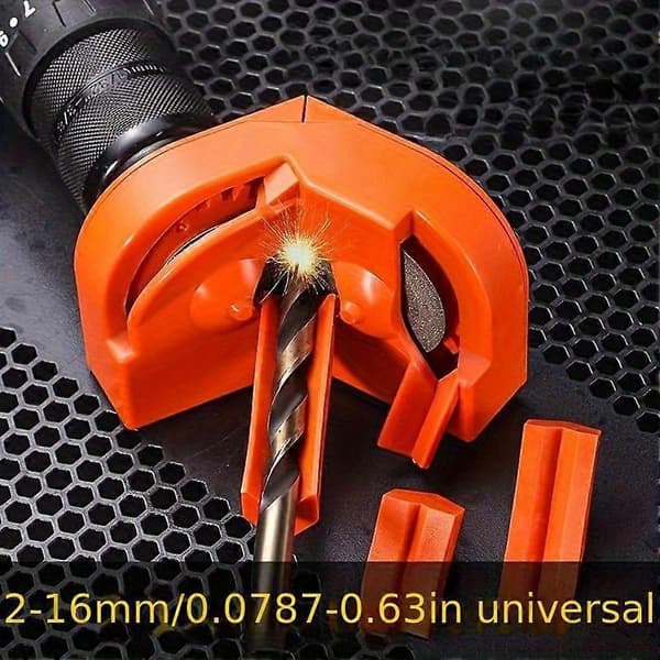 2-10 mm multifunktionel borebitssliber Gammel borebitssliber Bærbar manuel borebitssliber til alle bits Orange
