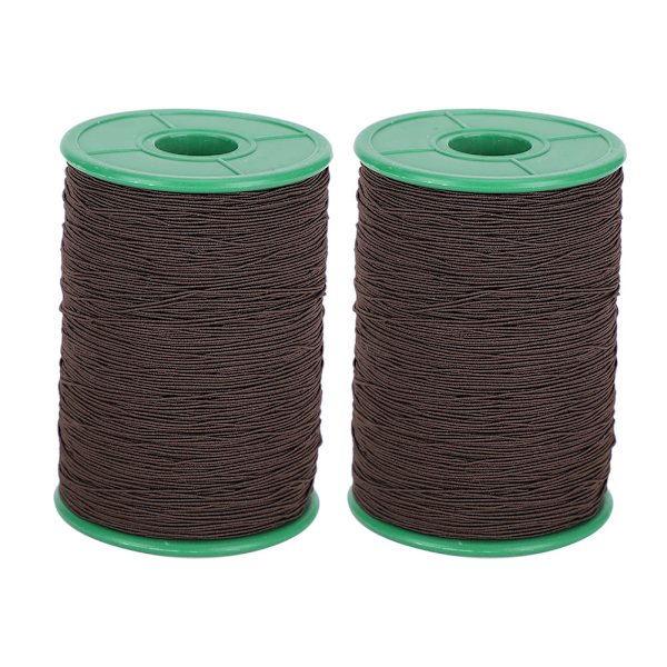 2 ruller elastisk snor perletråd armbånd halskæde perlefremstilling sort 1 mm 350 meter/rulle