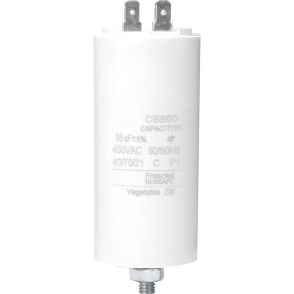 CBB60 35µF 450V startkondensator med mutter för tvättmaskinsmotor