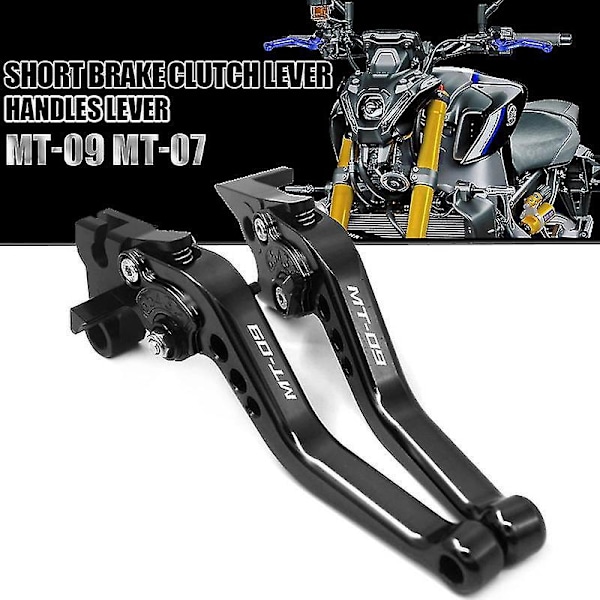 Lyhyt jarrukahvan vipu Yamaha MT-07 MT-09 2013-2021 - Moottoripyörän lisävarusteet MT-09 13-20 Hopea