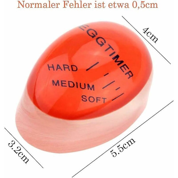 4 stk. Egg Koketimer, Egg Timer, Fargeskiftende Egg Timer Perfekt Kokte Egg Temperatur Kjøkkenhjelper
