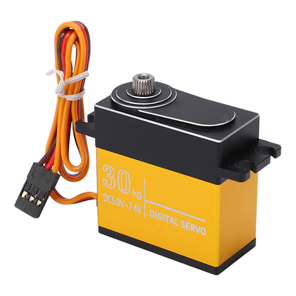 30KG Digital Servo Vandtæt RC Metal Gear Servo med 25T Arm til 1/8 1/10 RC Bil Båd Robot