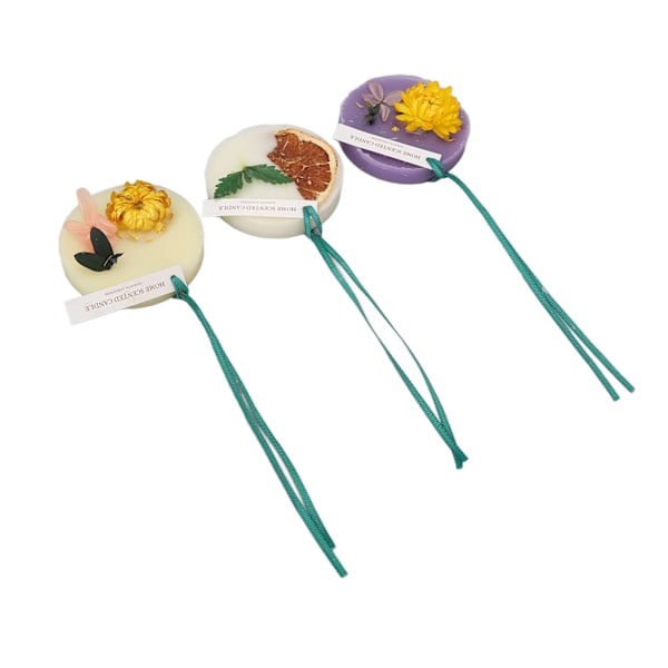 3 st Aromaterapivaxtablett Bärbar Långvarig Doft Doftande Solid Aroma Wax Tablett