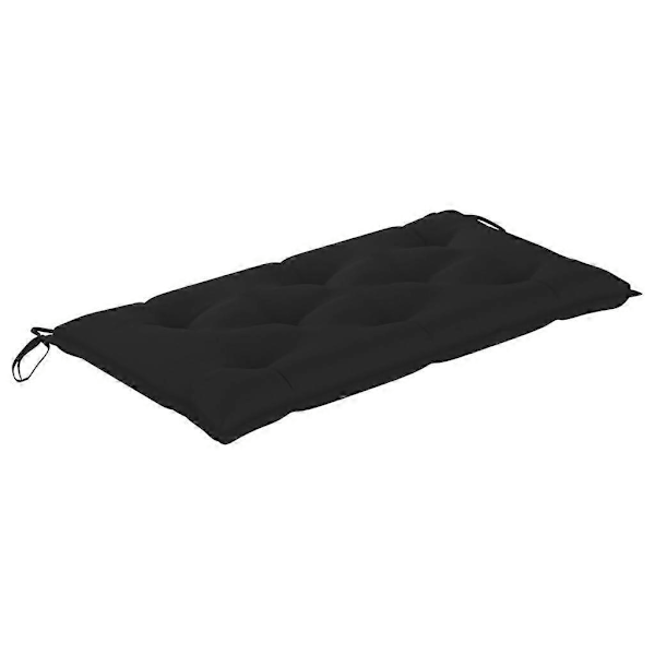 Trädgårdsbänkdyna Svart 100x50x7cm Tyg