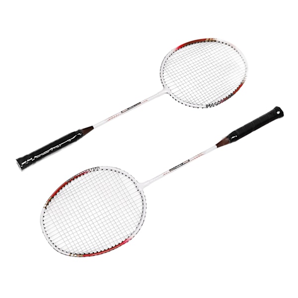 REGAIL Badminton Racket Par 2 Aluminiumlegering Lätt Bärbar Badminton Rackets för Inomhus Utomhus Röd