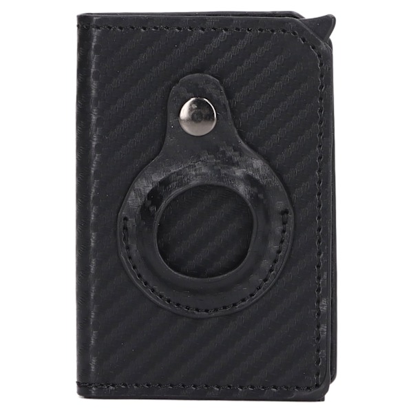 Card Holder Bag Money Clip Wallet Aluminium Alloy RFID Blocking Present for Men Women Carbon Fiber Style Black