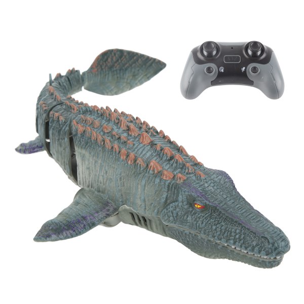 Mosasaurus Dinosaur Legetøj Fjernbetjening Trådløs Realistisk Sea Monster Legetøj til børn over seks år Tre batterier