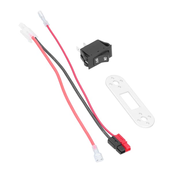 For Tamiya-stil kontakt med mini vippebryter, solid, holdbar, sikker, effektiv batteriladekabeladapter 125 250VAC
