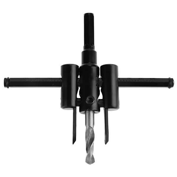 30-120mm Justerbar Svart Cirkelhålsåg Borr Bits Set DIY Träbearbetning Verktyg