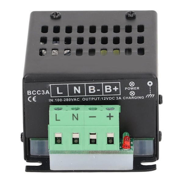 Generator Intelligent Batterilader 3-trinns lading Smart Generator Batterilader 100‑280VAC Inngang 12VDC Utgang