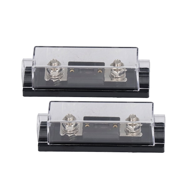 2PCS 200A 48V Säkringshållare med 4PCS Terminaler 4 PCS Krympslangar för Bil Ljud Lastbil RV Båt