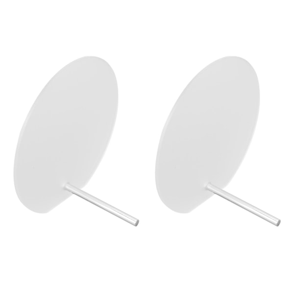 2 st nageldisplaybrädor i akryl, frostade, runda nagelkonstprover, färgkort, visningshållare för nagelsalong