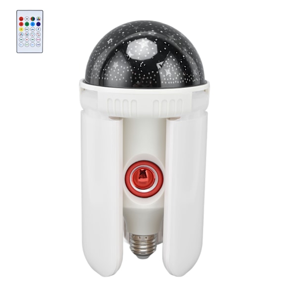 48W E27 LED Bluetooth-højttaler Projektionslys Fjernbetjening RGB Musik Loftslampe 85‑265V