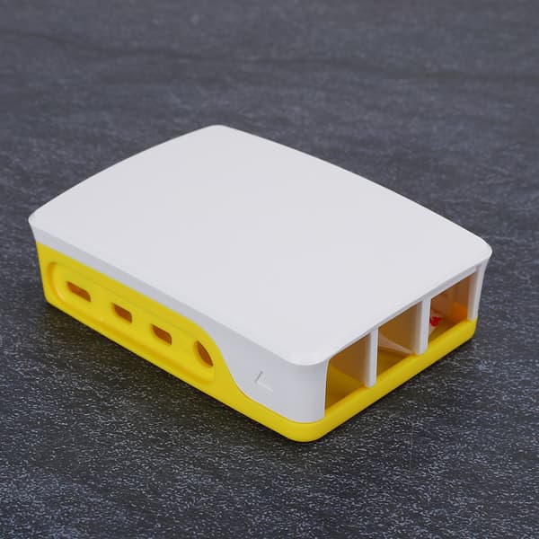 ABS-kotelokotelo kellertävänvalkoinen sopii Raspberry Pi 4B -suojakoteloon