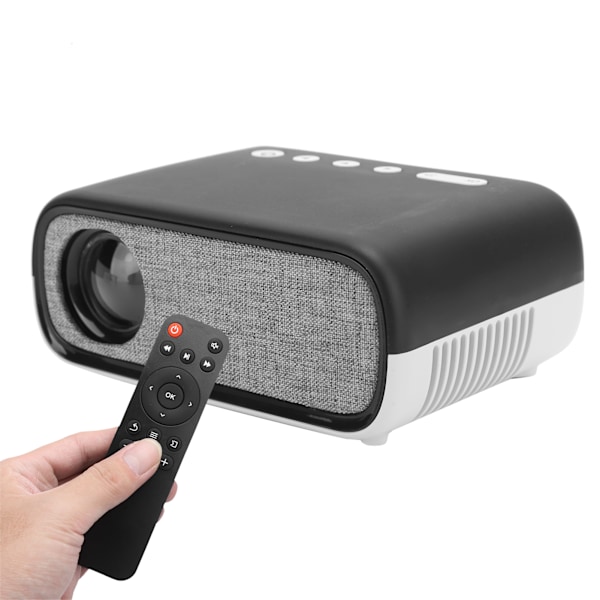 Projektor Mini Hem Mikro Bärbar Smart LCD Display Skärm 480 x 272 YG280 110‑240VUK Plug