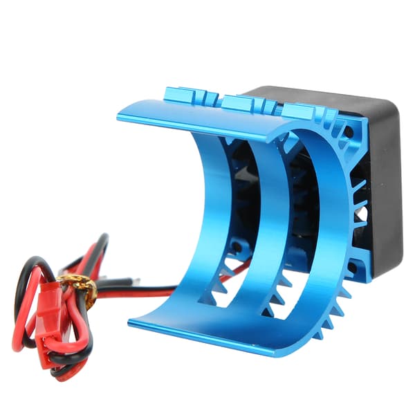 SURPASSHOBBY Motor Køleventilator 41 x 30 x 40 mm til 1/10 skala elektrisk RC-bil (blå sort)