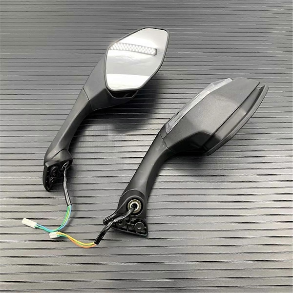Vikbara LED Blinkers Backspeglar för Yamaha YZF R6 YZF-R6 Som Visat