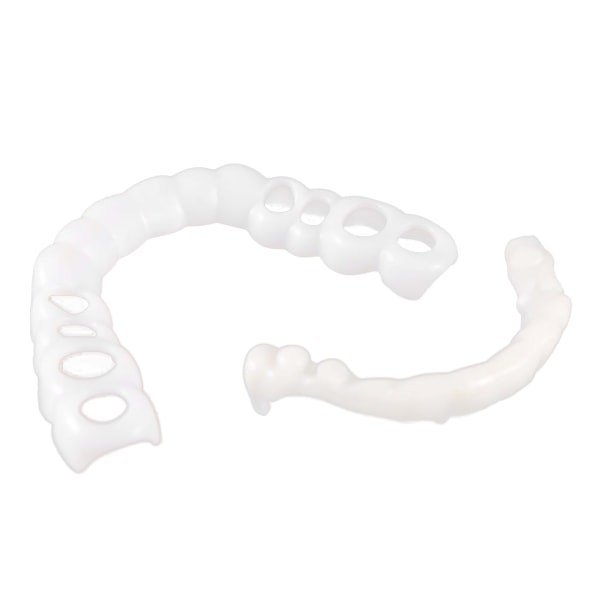 6 stk falske tenner tannregulering Hvit Lett å rengjøre topp bunnen instant finér proteser for selvtillit