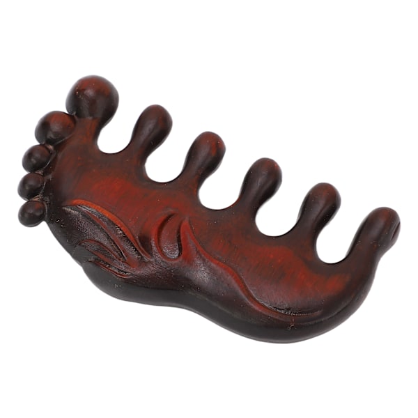 Tre hodebunnsskraping Massasje kam Menn Kvinner Bærbar myk bred tann Gua Sha kam for nakke skulder