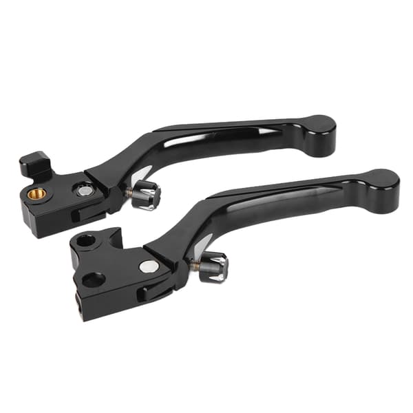 2 stk. motorcykelstyr bremsekoblingsgreb aluminiumslegering sort CNC-bearbejdet holdbart