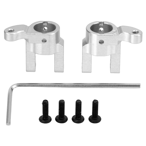 RC Aluminiumlegering Framhjul C-säte C-bas för HBX 2098B 1/24 Klättring Bil Reservdelar Silver