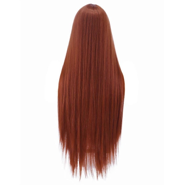 32 tommer Lang Rett Highlight Blond Front Parykk Cosplay Parykk