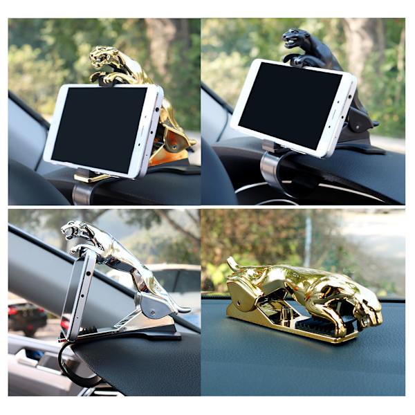 Car Leopard Form Dashboard Telefonholder Universal Mobiltelefon Bilholder til Auto Forrude og Dash