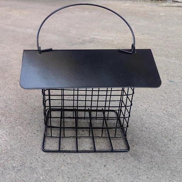 Fettbollsfoderautomat 11 x 33 x 10 cm Svart