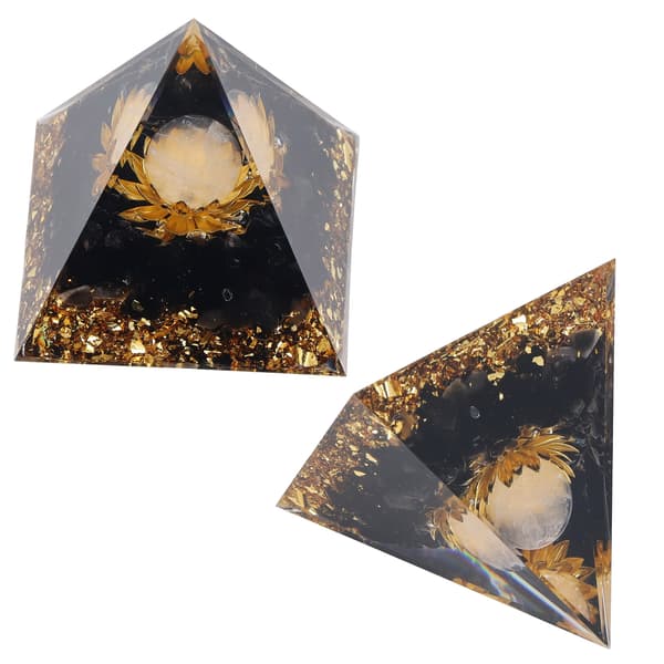 Orgon Healing Pyramide Energi Balansering Positiv Kraft Stein Pyramide Dekorasjon for Meditasjon Soverom Kontor