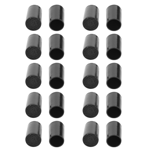 10 par högklackade spetsar Svarta CPU-polyuretanskor Reparationsersättningssatser Inre diameter 10 mm