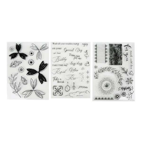 Transparent Stamps Card Making Embossed Scrapbook Hand Account Stamp Rubber Stamp Decoration