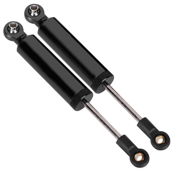2 stk. støddæmpere i aluminiumslegering, passer til SCX10 TRX4 1/10 RC-biltilbehør, sort