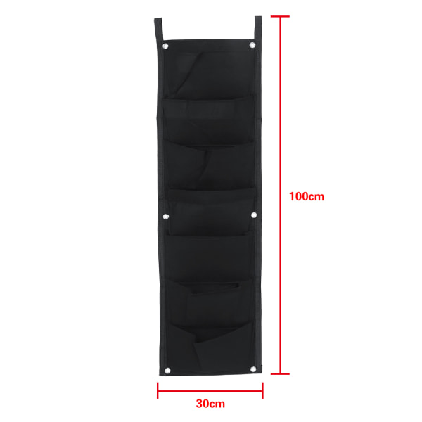 Tasku pystysuora huopa Puutarhakasvien kasvatussäiliökassit seinään ripustettava istutuskone 7 tasku 100*30cm