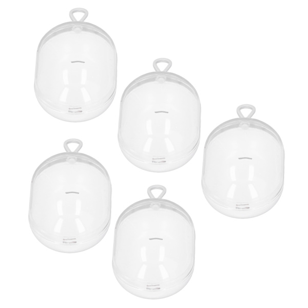 5 st Beauty Blender Hållare Synlig Skyddande Transparent Dammtät Makeup Case Vit
