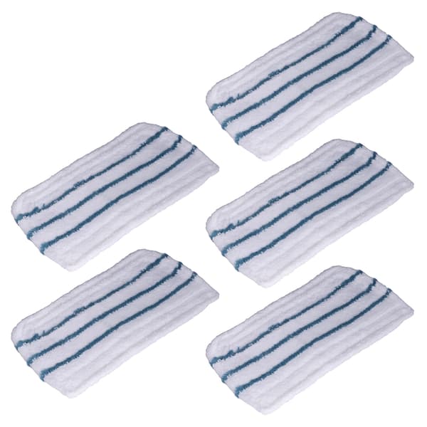 5 STK Vaskbare Fiber Moppepuder Udskiftning Dampmoppe Tilbehør Passer til FSM1610/1630