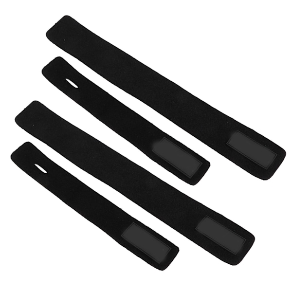 4 stk fiskestangstropp i gummi, elastisk fiskestangstropp, stangstropper for utendørsfiske