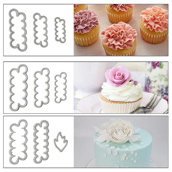 Sugarcraft- set - 9 osaa, ihanteellinen kakun koristeluun ja tee-se-itse-leivontaan