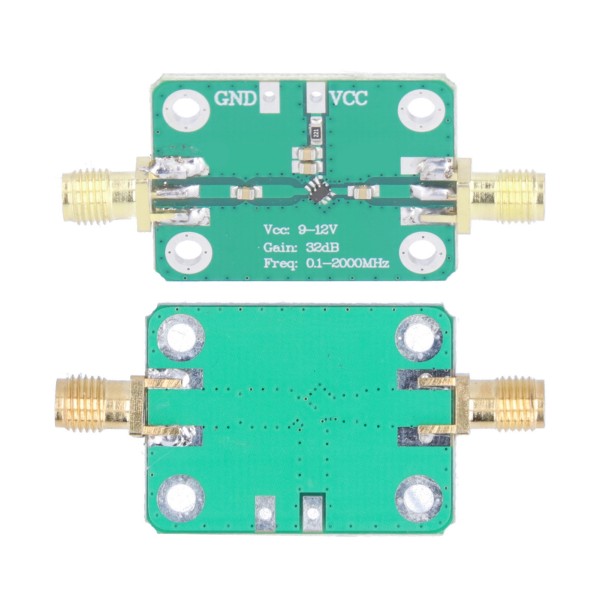 RF-laajakaistavahvistin 0,12000MHz 912VDC 37mA 30+dB High Gain SMAK Naaras matalakohinainen LNA-vahvistin