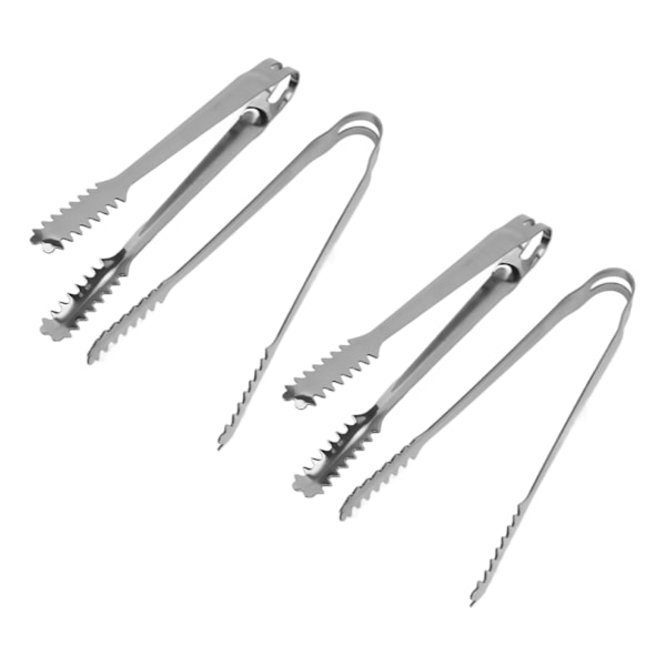 10 stk. istang i rustfrit stål, nemme at rengøre, stærkt greb, alsidige til fester, køkken, grill, BBQ, bar, 13 cm / 5,1 tommer