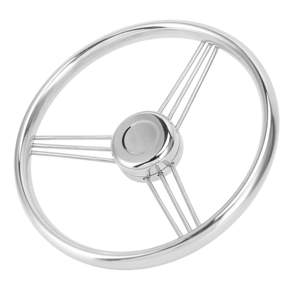 13,5 tommer bådratskive 9 eger 15° 3/4 tommer standard konisk aksel i rustfrit stål poleret til yacht fartøj