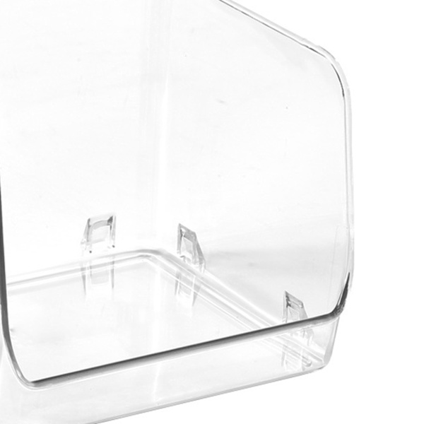 Kosmetisk displayboks multifunktionel stabelbar plastik gennemsigtig makeup organizer til hjemmet 15,5x15x12,8cm/6,1x5,9x5,3in