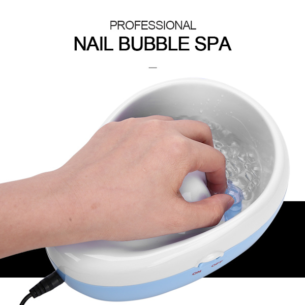 Elektrisk neglelakfjerner skål Soak Off Hand SPA DIY Nail Art Manicure Tools EU-stik 100-240V