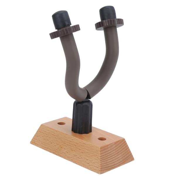 2 stk gitarveggfesteholder krokholder stativ solid trebunn for elektrisk ukulelebass