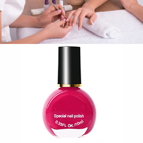 Kynsilakka 10ml Kylläinen kirkas väri Elegantti tyyli Nopea kuivuminen Pitkäkestoinen Nopea kuivuva kynsilakkaE049-6