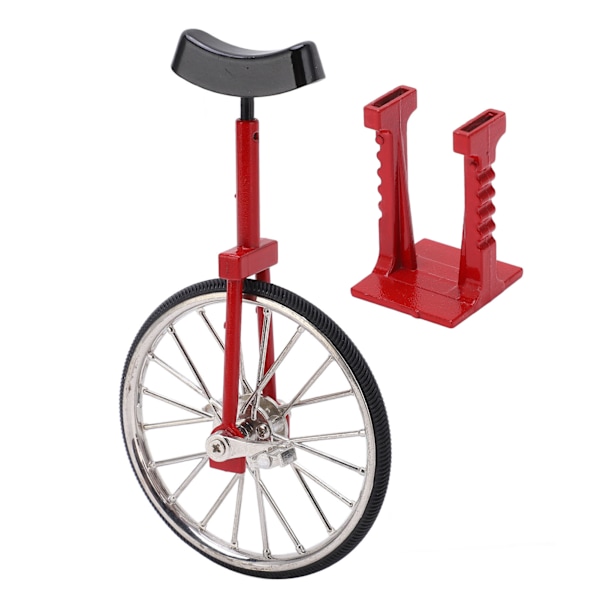 Enhjuling Modell Simulerad Livlig Design Vacker Utsökt Texturerad Legering Mini Enhjuling Cykel Prydnadsleksak