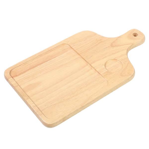 Rectangle Groove Pizza Bread Cheese Cutting Board Tray Handle Baking Home Kitchen Tool