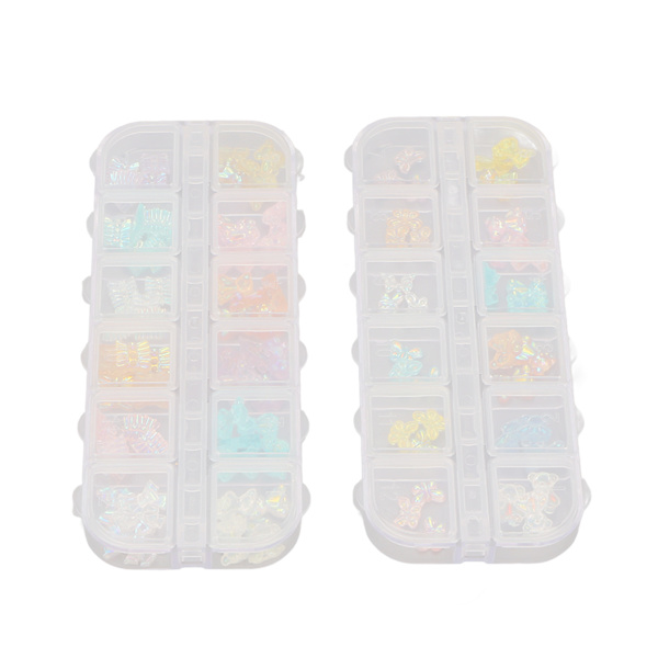 2 kpl nail art eri muotoja Viehättävät manikyyrivinkit Set