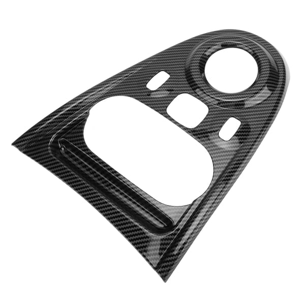 LHD Gear Shift Panel Cover Trims i kulfiberstil, erstatning til Smart Fortwo/Forfour 453 2015-2021